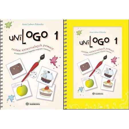 uniLOGO 1 - zestaw uniwersalnych pomocy do wykorzystania przez logopedów, terapeutów i nauczycieli (teczka + książka)  1  