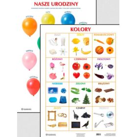 Plansze edukacyjne - kolory  -  nasze urodziny  1  