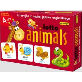 Lotto animals. Loteryjka z nauką języka angielskiego  1  