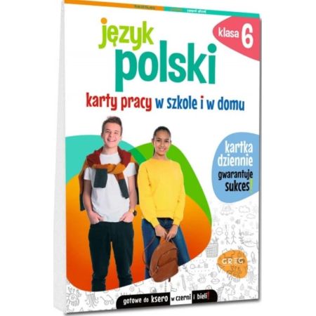 Język polski. Karty pracy w szkole i w domu. Klasa 6 