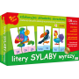 Litery, sylaby, wyrazy. Edukacyjna układanka obrazkowa. Zestaw ćwiczeń dla edukacji przedszkolnej i wczesnoszkolnej 1  