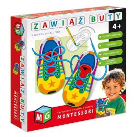 Zawiąż buty - zabawka edukacyjna Montessori 