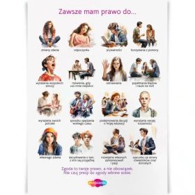 Emocjolandia. Plakat. Zawsze mam prawo do... 